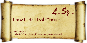 Laczi Szilvánusz névjegykártya